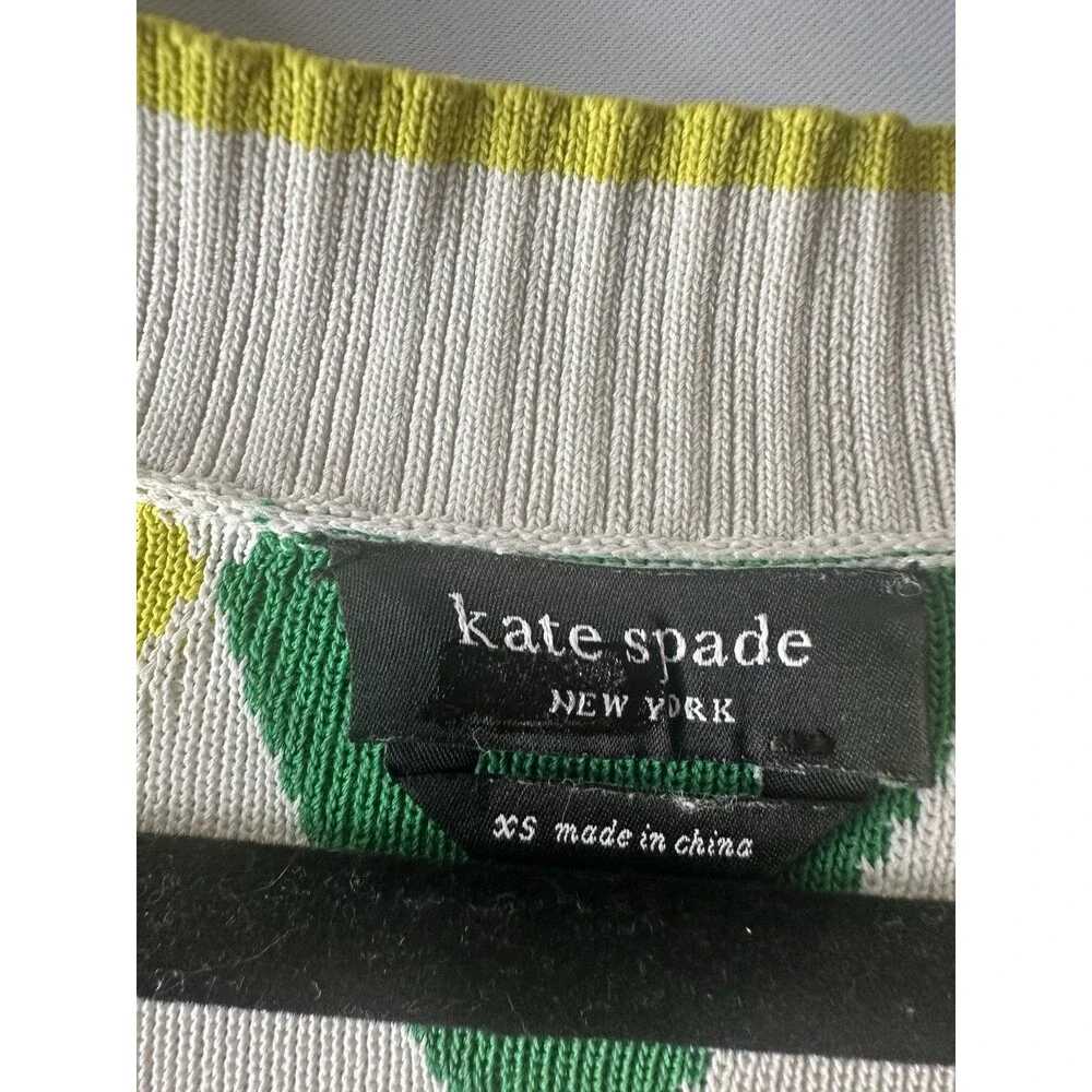 kate spade new york Multicolored Spring Argyle Sweater Size XS
